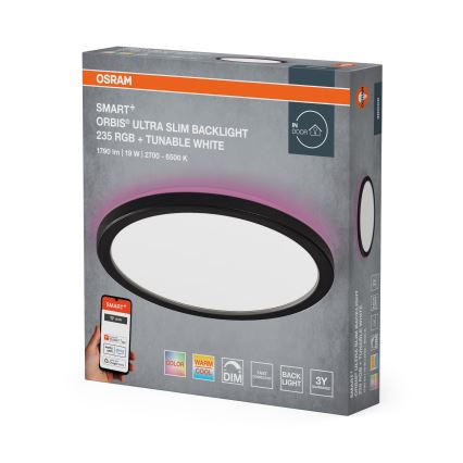 Osram - LED RGBW himmennettävä kattovalaisin SMART+ ORBIS LED/19W/230V halkaisija 23,5 cm 2700-6500K Wi-Fi