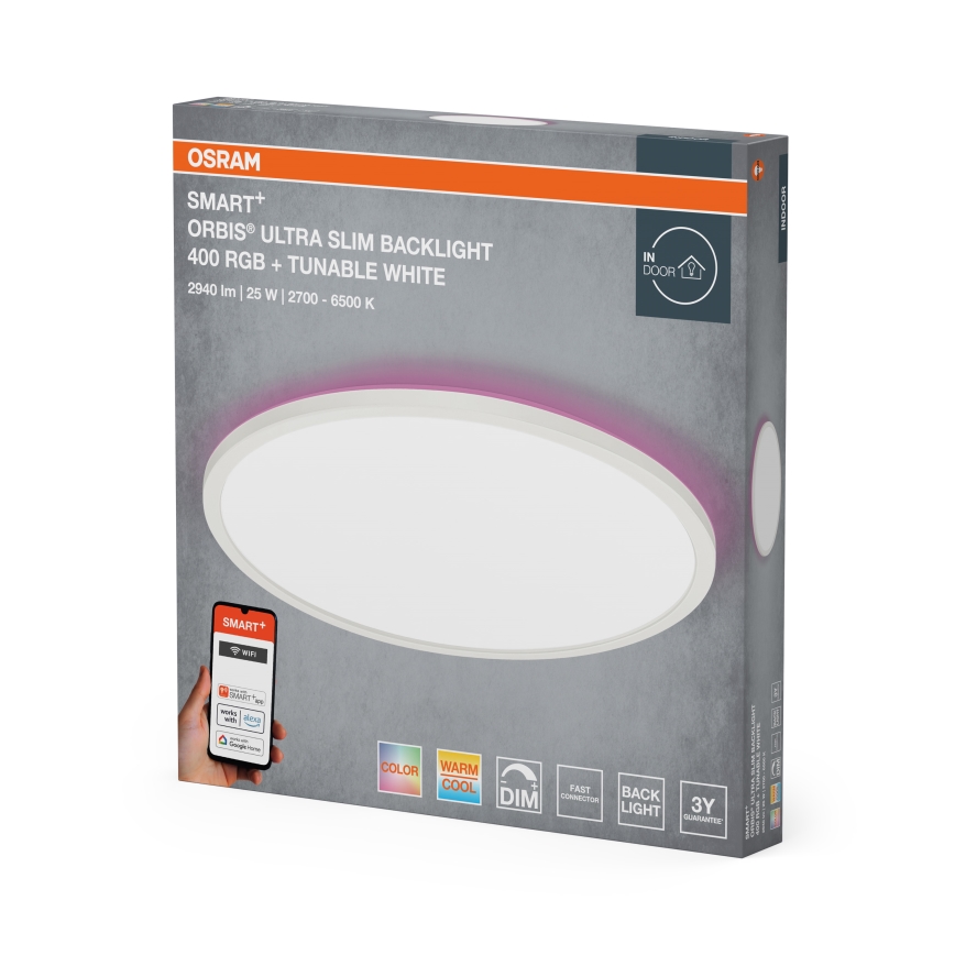 Osram - LED RGBW Himmennettävä kattovalaisin SMART+ ORBIS LED/25W/230V halkaisija 40 cm 2700-6500K Wi-Fi