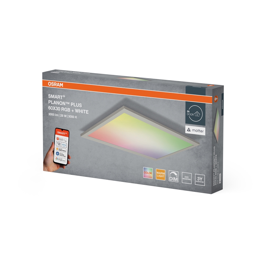Osram -LED RGBW Himennettävä kattovalaisin SMART+ PLANON LED/28W/230V 60x30 cm Wi-Fi