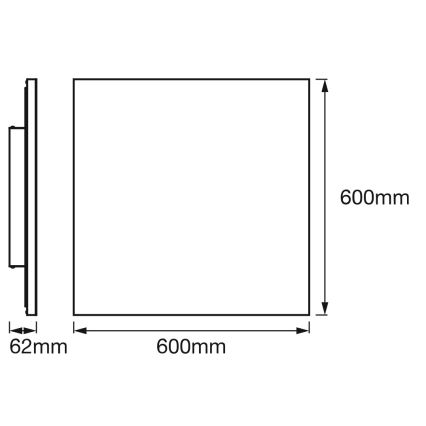 Osram - SMART+ PLANON LED RGBW himmennettävä kattovalaisin LED/40W/230V 60x60 cm 3000-6500K Wi-Fi