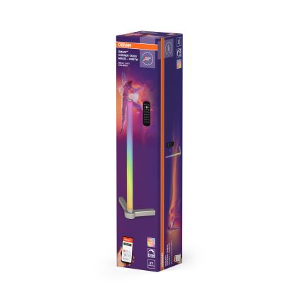 Osram - himmennettävä LED RGBW-pöytälamppu SMART+ MAGIC LED/7,5W/230V 2700-6500K hopea Wi-Fi + kaukosäädin