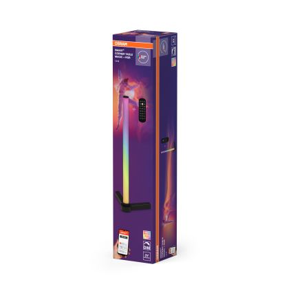 Osram - LED RGBW himmennettävä pöytälamppu SMART+ MAGIC LED/7,5W/230V 2700-6500K musta Wi-Fi + kauko-ohjain