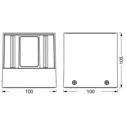 Osram - LED RGBW himmennettävä ulkoseinävalaisin SMART+ BEAM LED/8W/230V 3000-6500K IP44 Wi-Fi