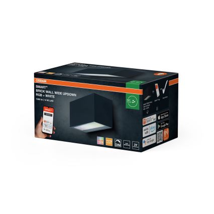 Osram - LED RGBW Himmennettävä ulkoseinävalaisin SMART+ BRICK LED/14W/230V IP44 Wi-Fi