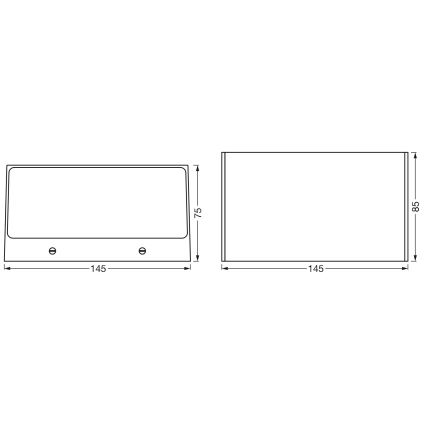 Osram - LED RGBW Himmennettävä ulkoseinävalaisin SMART+ BRICK LED/14W/230V IP44 Wi-Fi
