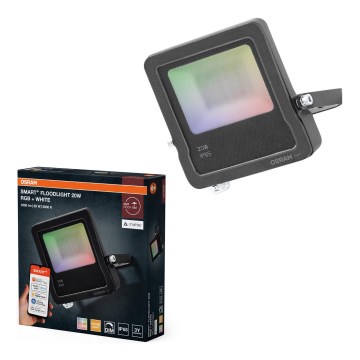 Osram - LED RGBW himmennettävä valonheitin SMART+ FLOODLIGHT LED/20W/230V IP65 Wi-Fi