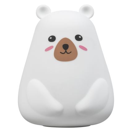 Osram - LED RGBW himmennettävä lasten kosketusvalaisin NIGHTLUX BEAR LED/0,7W/3,7V 1200 mAh valkoinen