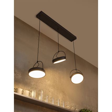Osram - LED-riippuvalaisin DECOR PUCK vaijerikiinnityksellä, 3xLED/12W/230V, CRI 90, musta