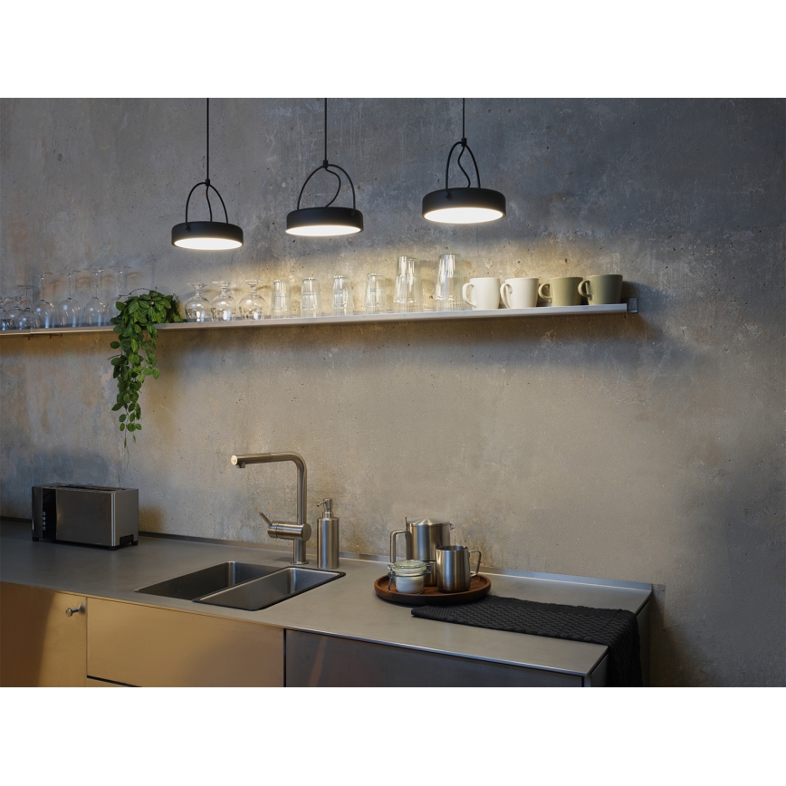 Osram - LED-riippuvalaisin DECOR PUCK vaijerikiinnityksellä, 3xLED/12W/230V, CRI 90, musta