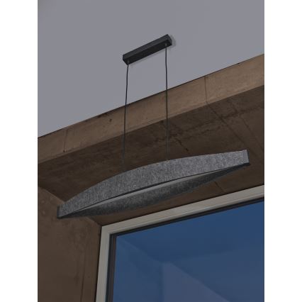 Osram - LED-riippuvalaisin vaijerilla DECOR FLAT LED/23W/230V harmaa