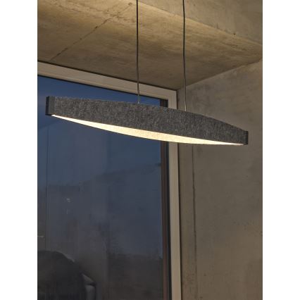 Osram - LED-riippuvalaisin vaijerilla DECOR FLAT LED/23W/230V harmaa