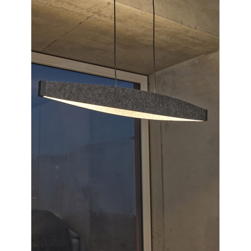 Osram - LED-riippuvalaisin vaijerilla DECOR FLAT LED/23W/230V harmaa