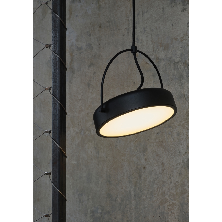 Osram - LED-riippuvalaisin vaijerilla DECOR PUCK LED/12W/230V CRI 90 musta