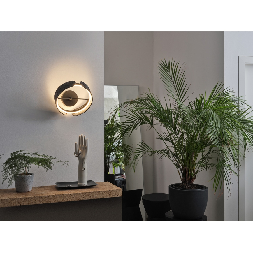 Osram - LED-seinävalaisin DECOR CURVE LED/20W/230V harmaa