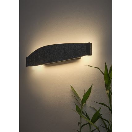 Osram - LED-seinävalaisin DECOR FLAT LED/13W/230V harmaa