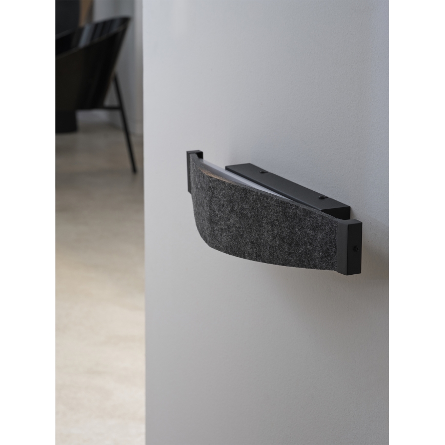 Osram - LED-seinävalaisin DECOR FLAT LED/13W/230V harmaa