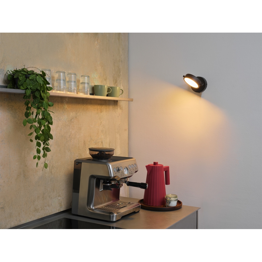 Osram - LED-seinävalaisin DECOR PUCK LED/11W/230V musta