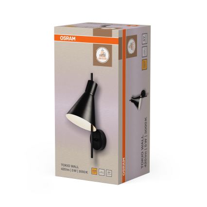 Osram - LED Seinävalaisin DECOR TOKIO LED/5W/230V musta
