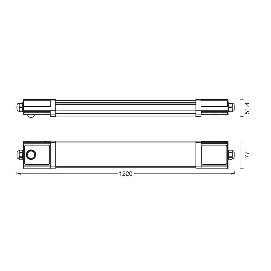 Osram - LED tekninen loisteputkivalaisin, jossa hämärä- ja liiketunnistin SUBMARINE LED/36W/230V 122 cm IP65