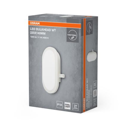 Osram - LED ulkoseinävalaisin BULKHEAD LED/11W/230V IP54 valkoinen