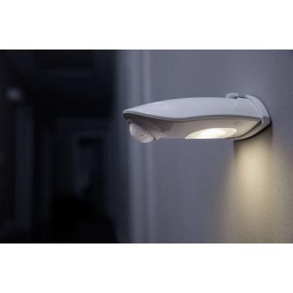Osram - LED ulkoseinävalaisin anturilla DOORLED LED/0,5W/3xAA IP54 valkoinen