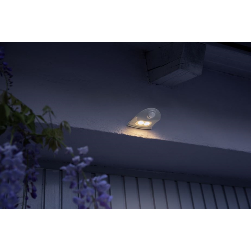 Osram - LED ulkoseinävalaisin anturilla DOORLED LED/0,5W/3xAA IP54 valkoinen