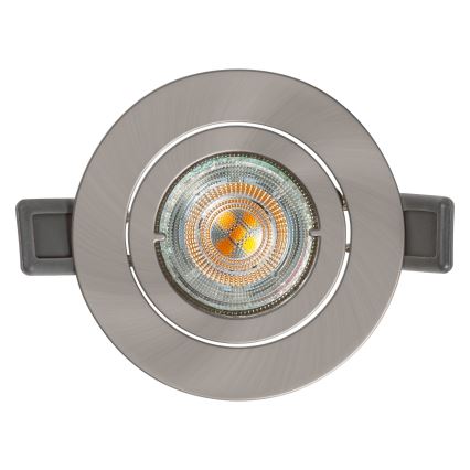 Osram - LED-upotettava alasvalo SPOT 1xGU10/4,3W/230V 2700K CRI 90 mattakromi