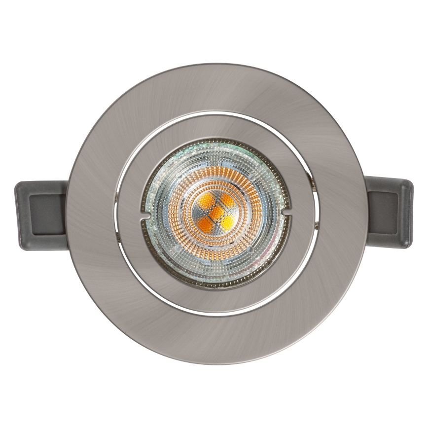 Osram - LED-upotettava alasvalo SPOT 1xGU10/4,3W/230V 2700K CRI 90 mattakromi