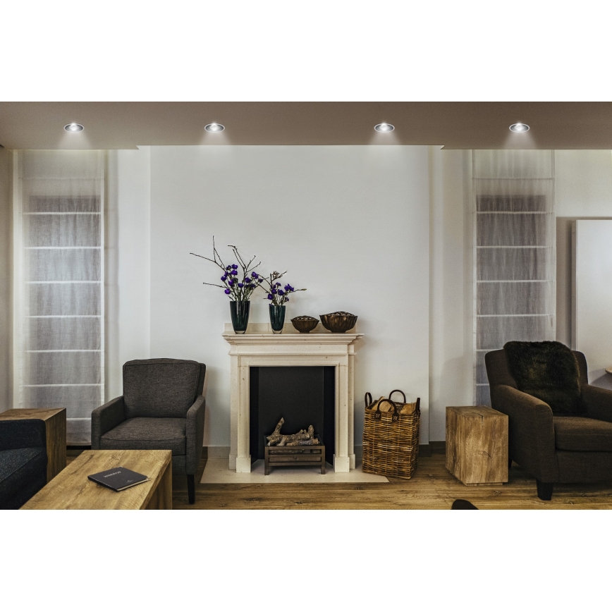 Osram - SPOT TWIST LED upotettava alasvalo 10W/230V 4000K Ø 9,3 cm valkoinen/musta