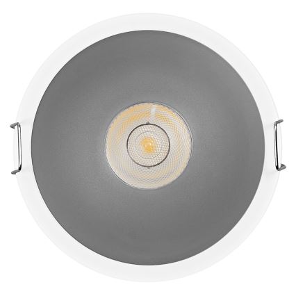 Osram - SPOT TWIST LED-upotettava valaisin 10 W/230 V 4000 K Ø 9,3 cm valkoinen/hopea