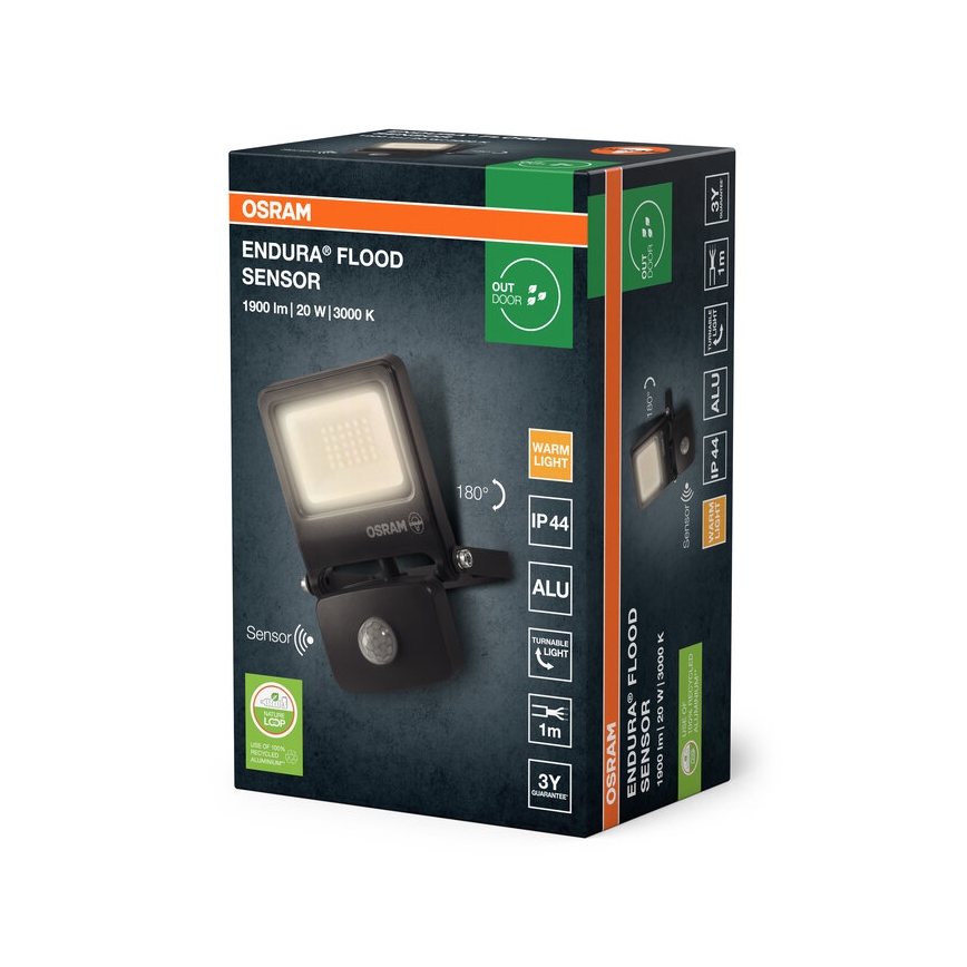 Osram - LED-valonheitin anturilla ENDURA LED/20W/230V 3000K IP44