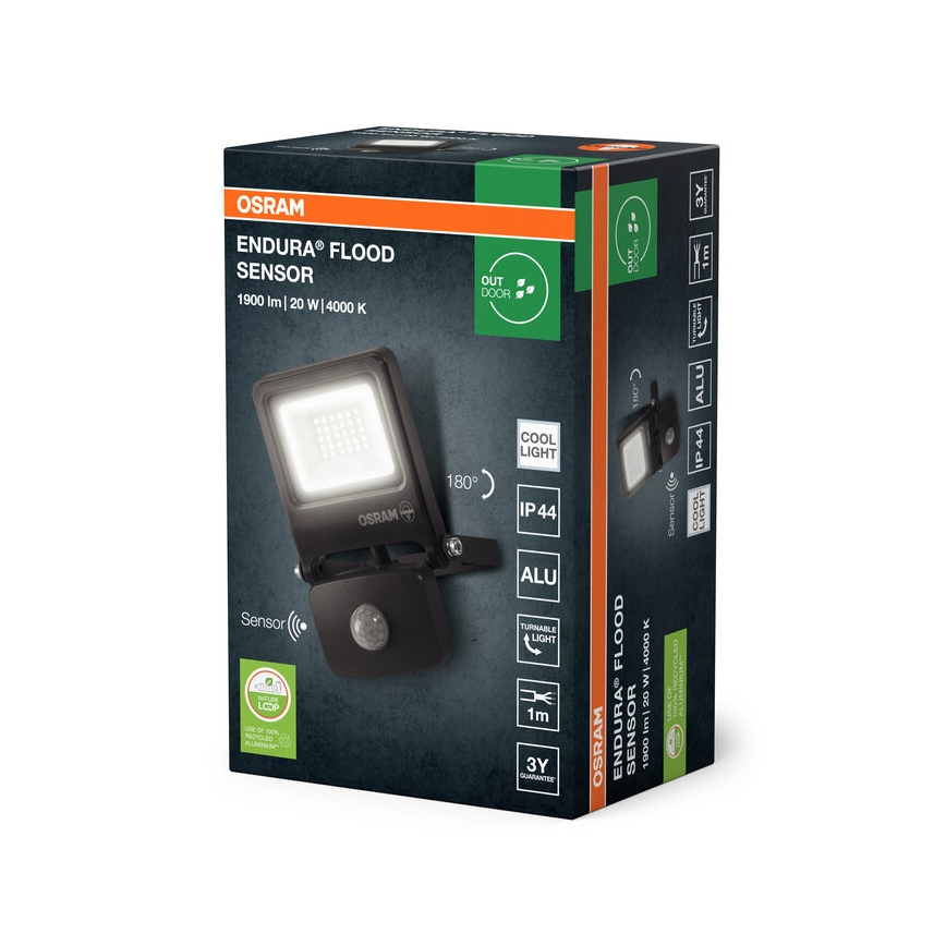 Osram - LED-valonheitin anturilla ENDURA LED/20W/230V 4000K IP44