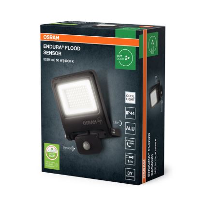 Osram - LED-valonheitin anturilla ENDURA LED/50W/230V 4000K IP44