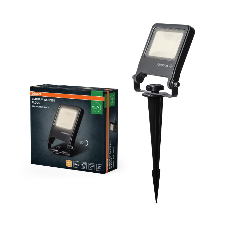Osram - LED-heijastin ENDURA LED/10W/230V 3000K IP65 antrasiitti
