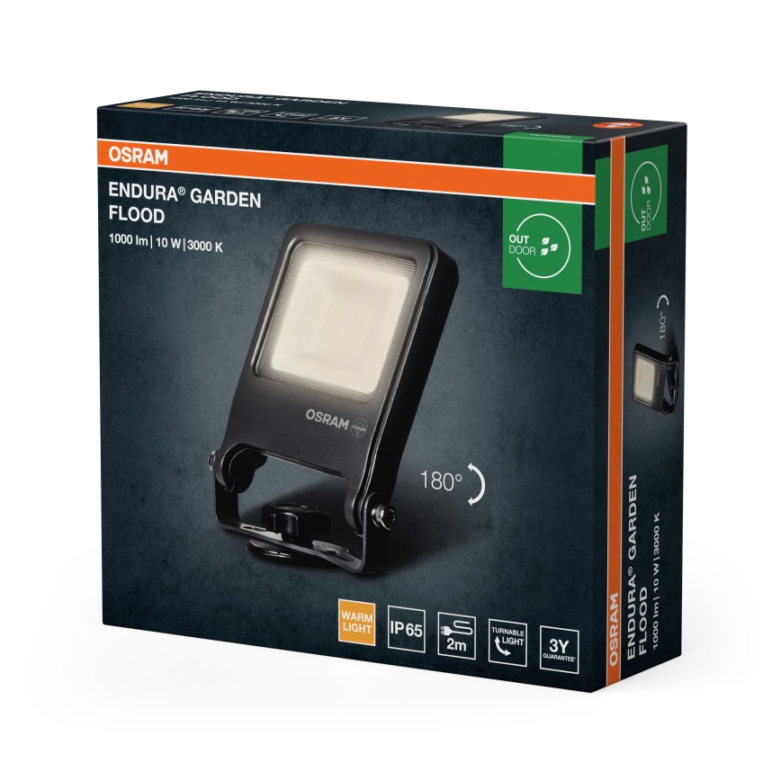 Osram - LED-heijastin ENDURA LED/10W/230V 3000K IP65 antrasiitti
