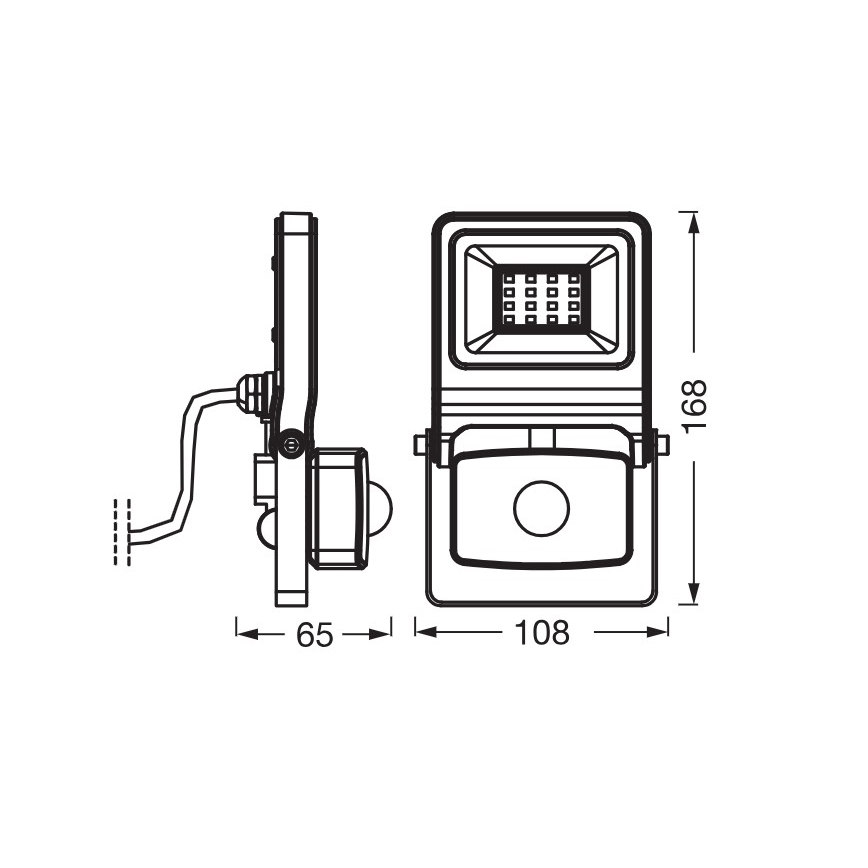 Osram - LED-valonheitin liiketunnistimella ENDURA LED/10W/230V 4000K IP44