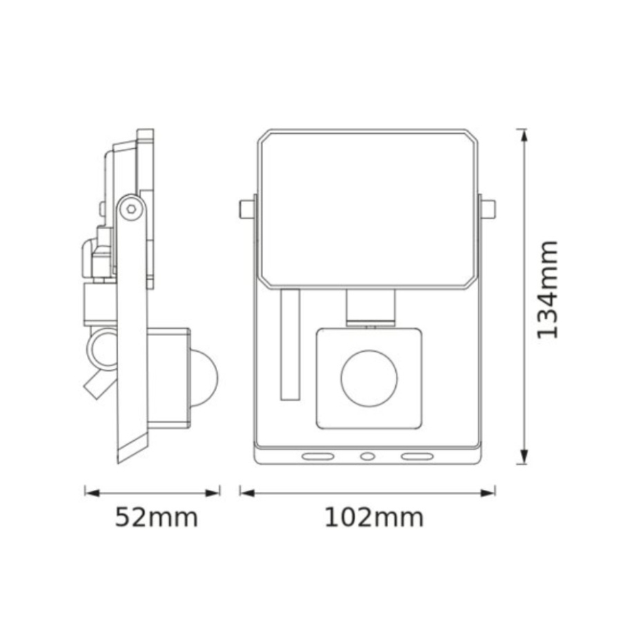 Osram - LED-valonheitin tunnistimella FLOODLIGHT LED/10W/230V 6500K IP65