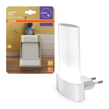 Osram - LED-yövalo hämäräkytkimellä LUNETTA LED/0,28W/230V 3000K