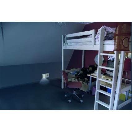 Osram - LED-yövalo hämäräkytkimellä LUNETTA LED/0,3W/230V valkoinen