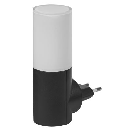 Osram - LED-yövalo hämäräsensorilla LUNETTA LED/0,2W/230V musta