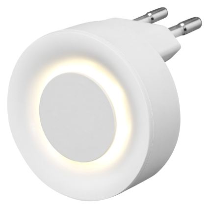Osram - LED-yövalo liiketunnistimella ja hämäräkytkimellä LUNETTA LED/0,31W/230V valkoinen