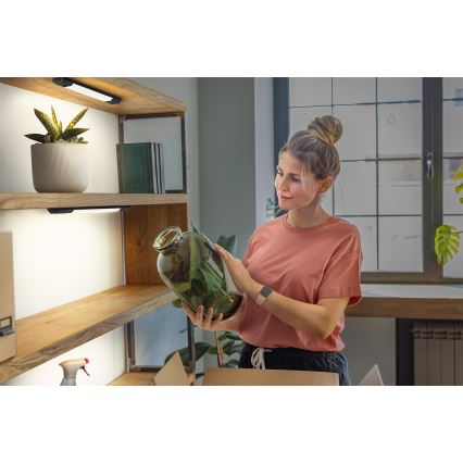 Osram - LED-himmennettävä alakaappivalaisin liiketunnistimella LINEAR EDGE LED/4W/230V 3000/4000/6500K 30 cm musta