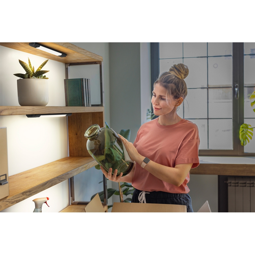 Osram - LED-himmennettävä alakaappivalaisin liiketunnistimella LINEAR EDGE LED/4W/230V 3000/4000/6500K 30 cm musta