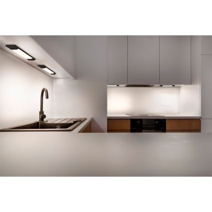 Osram - LED-himmennettävä alakaappivalaisin liiketunnistimella LINEAR EDGE LED/4W/230V 3000/4000/6500K 30 cm musta