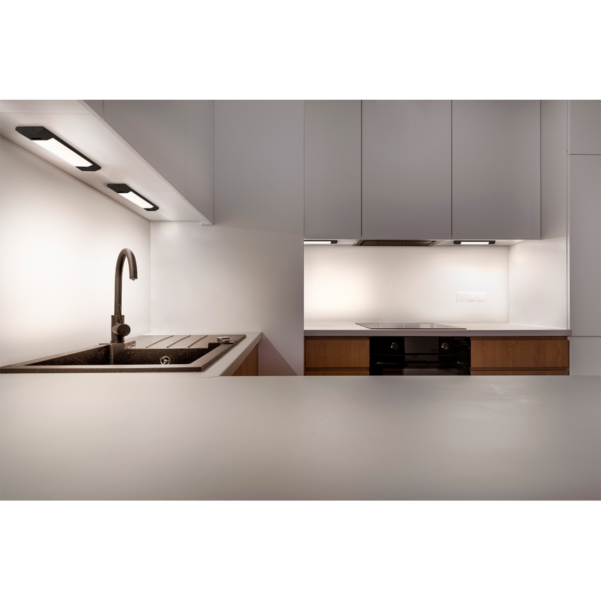 Osram - LED-himmennettävä alakaappivalaisin liiketunnistimella LINEAR EDGE LED/4W/230V 3000/4000/6500K 30 cm musta