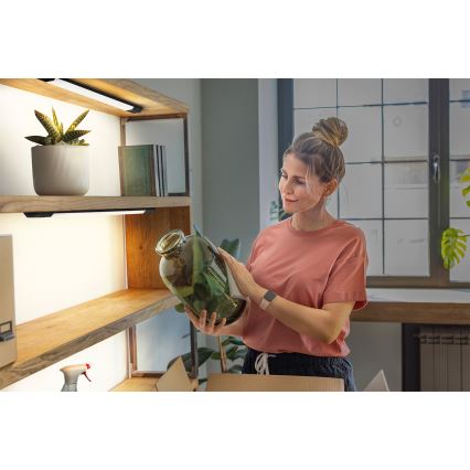 Osram - himmennettävä LED-alakaappivalaisin liiketunnistimella LINEAR EDGE LED/8W/230V 3000/4000/6500K 50 cm musta