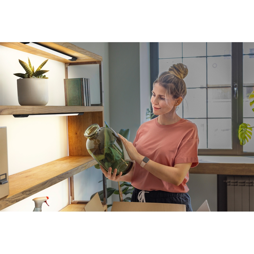 Osram - himmennettävä LED-alakaappivalaisin liiketunnistimella LINEAR EDGE LED/8W/230V 3000/4000/6500K 50 cm musta