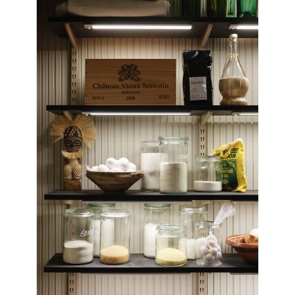 Osram - LED alakaapin valaisin liike- ja hämäräanturilla LINEAR 4W/3,7V 1500 mAh 3000/4000/6500K 60 cm harmaa