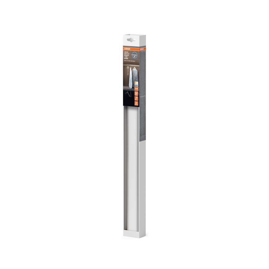Osram - LED alakaapin valaisin liike- ja hämäräanturilla LINEAR 4W/3,7V 1500 mAh 3000/4000/6500K 60 cm harmaa
