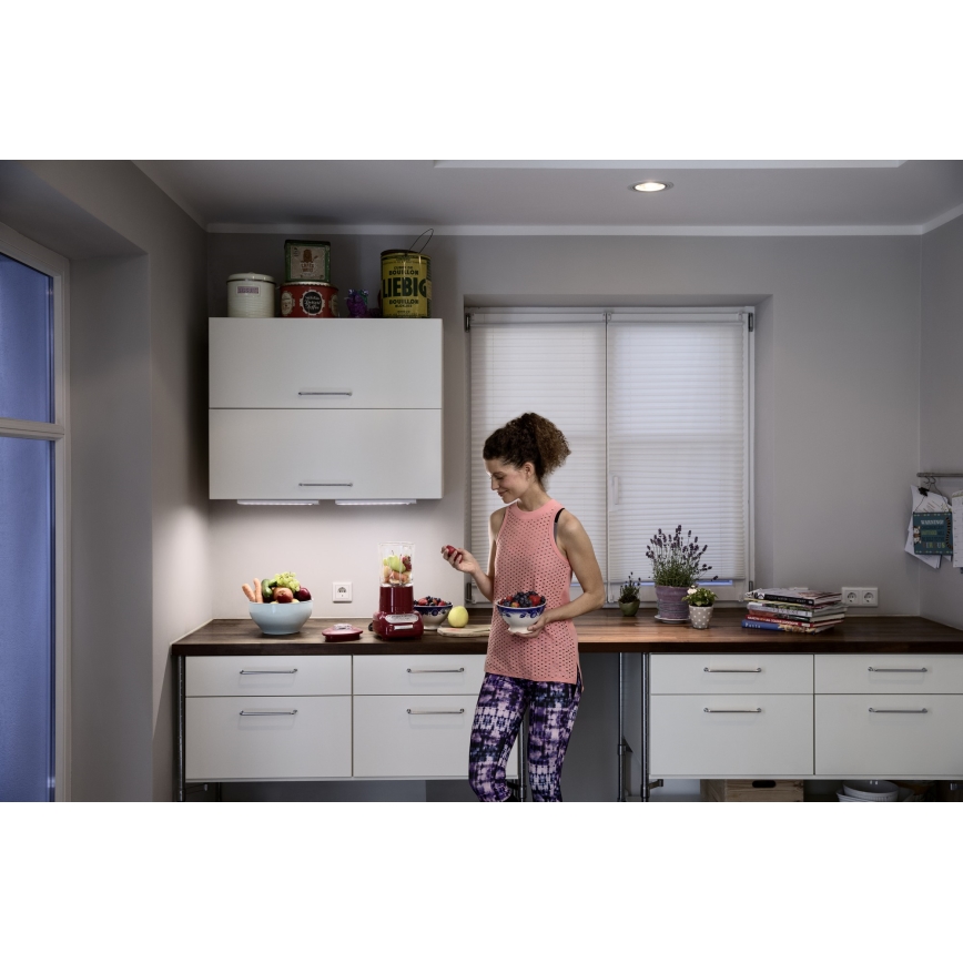 Osram - LINEARLED alakaapin LED-valaisin liiketunnistimella ja hämäräkytkimellä LED/1,9W/6V 4xAA 4000K 21,4 cm valkoinen